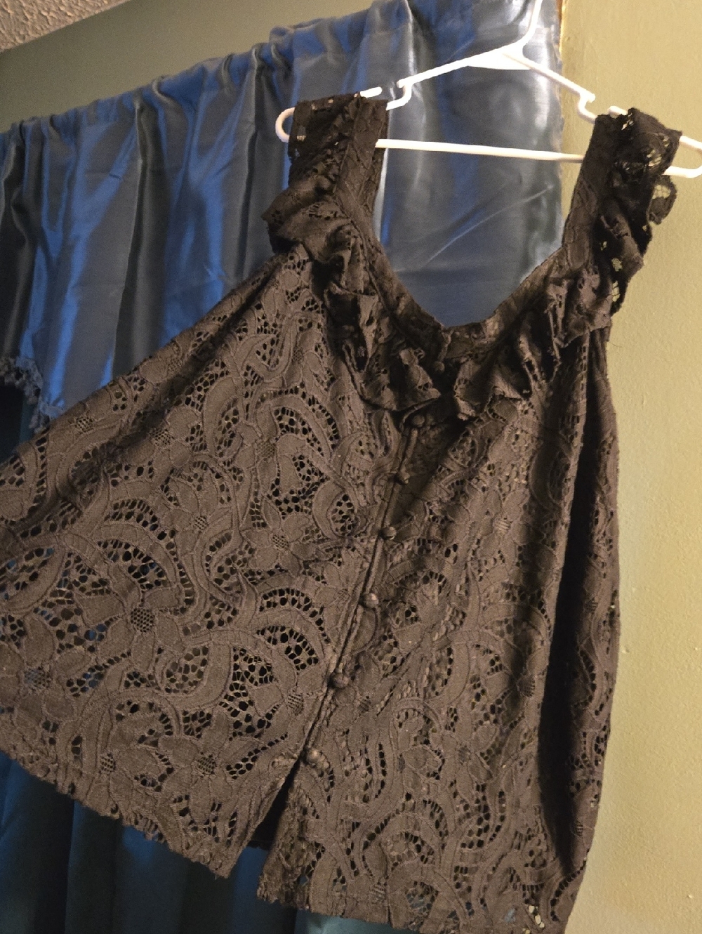 torrid Black Lace Ruffle-Detail Camisole